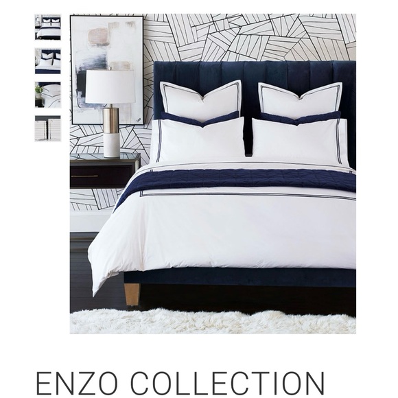 de Medici Enzo Collection Queen Duvet Flat Sheet Pillow Cases